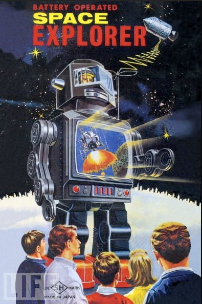 Illustration for article titled The Trippy Robot Toys of Yesteryear